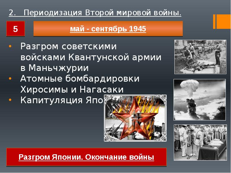 Разгром японии окончание второй мировой войны презентация