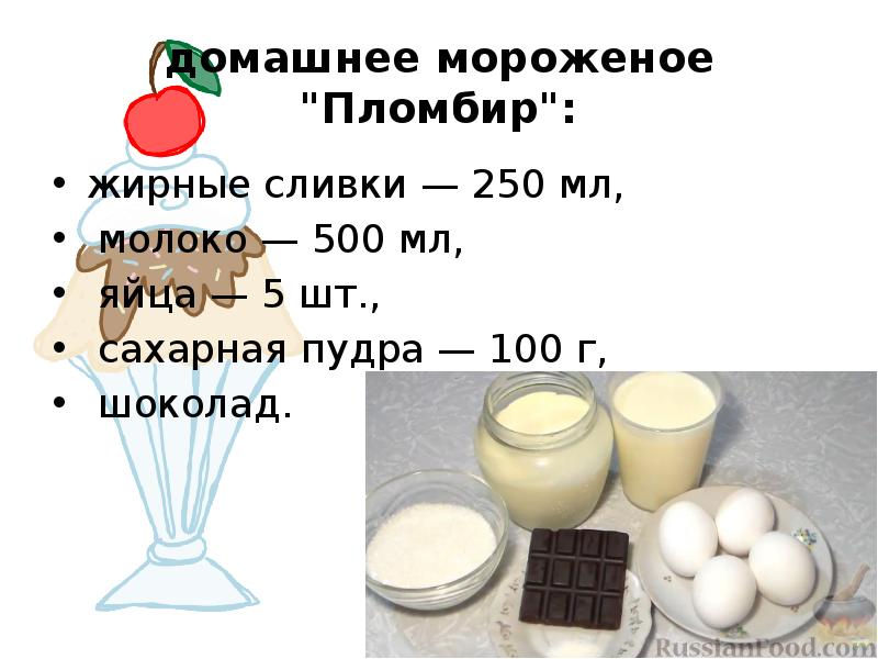 Для приготовления пудинга лизе нужно 125 мл молока на рисунке изображены