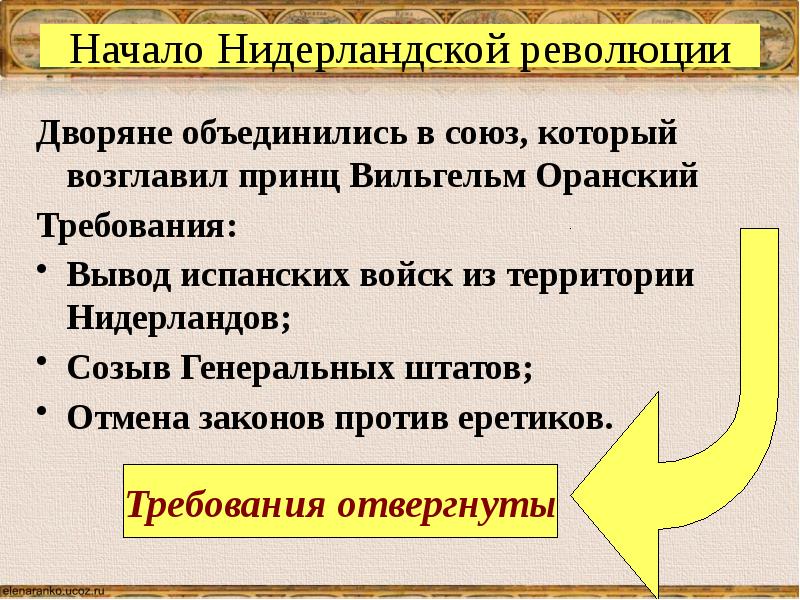 Презентация на тему освободительная война в нидерландах рождение республики соединенных провинций