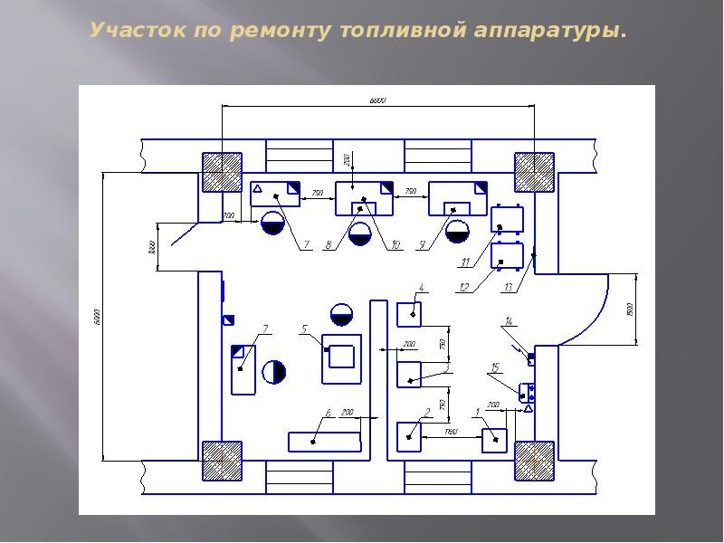 Проект организации работ в цехе топливной аппаратуры для атп