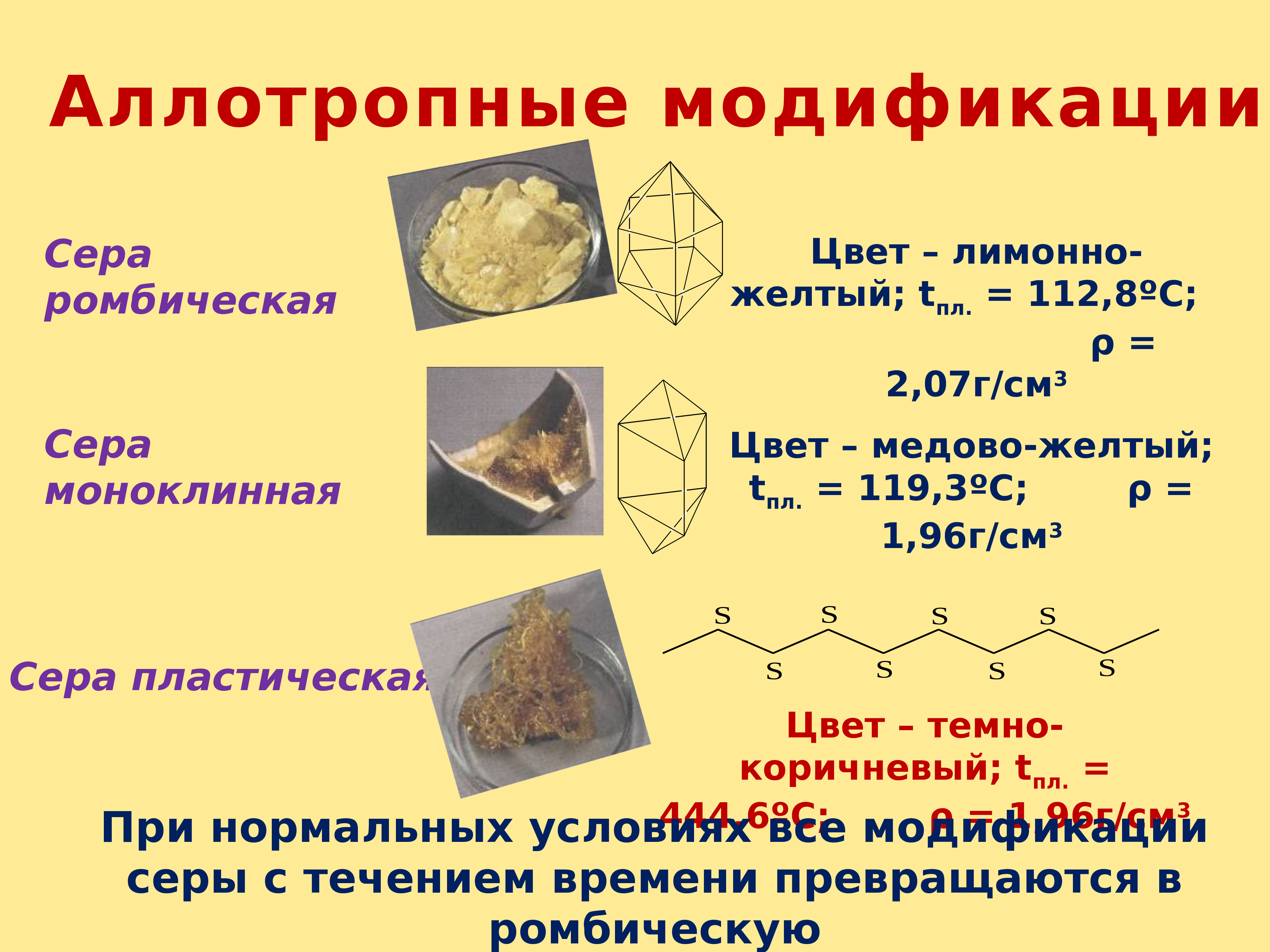 Какое соединение серы