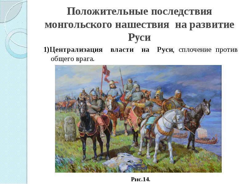 Заполни пропуски в схеме последствия монгольского нашествия для руси