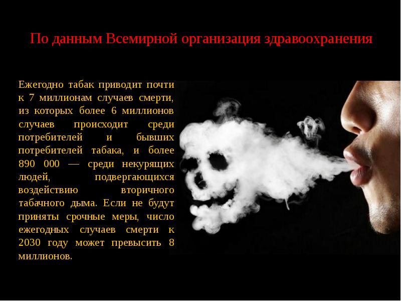 Фантомные запахи. Влияние пассивного курения. Влияние табака на организм.