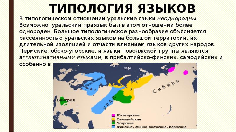 Уральская семья языков группы