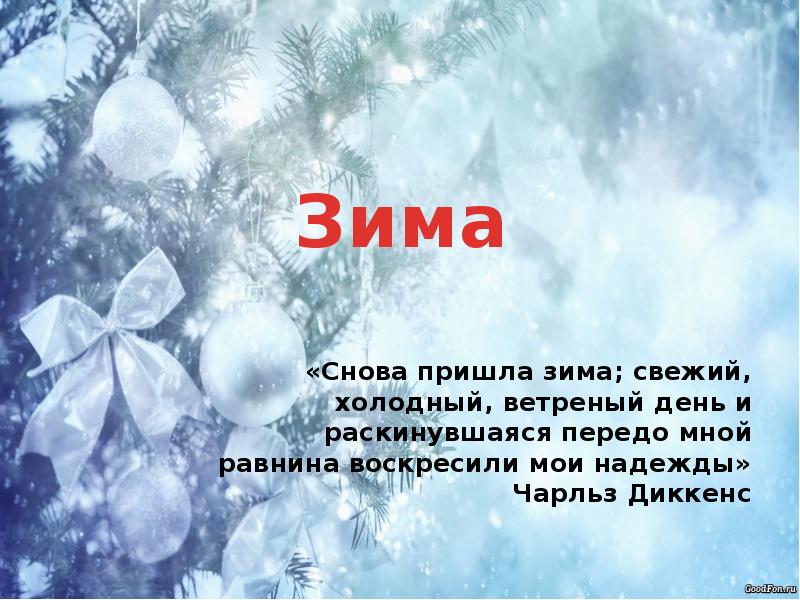 Вновь приходит. Эпиграф про зиму. Зима пришла. Опять зима. Опять пришла зима.