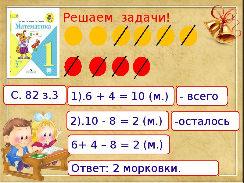 Подсказка м. Вычитание вида 11- 1 класс школа России презентация. Математика 1 класс с 82. 2. Задача. Письменно. Тема 