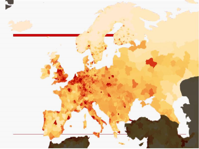 Карта численности населения евразии