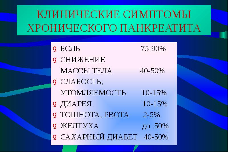 Хронический панкреатит презентация хирургия