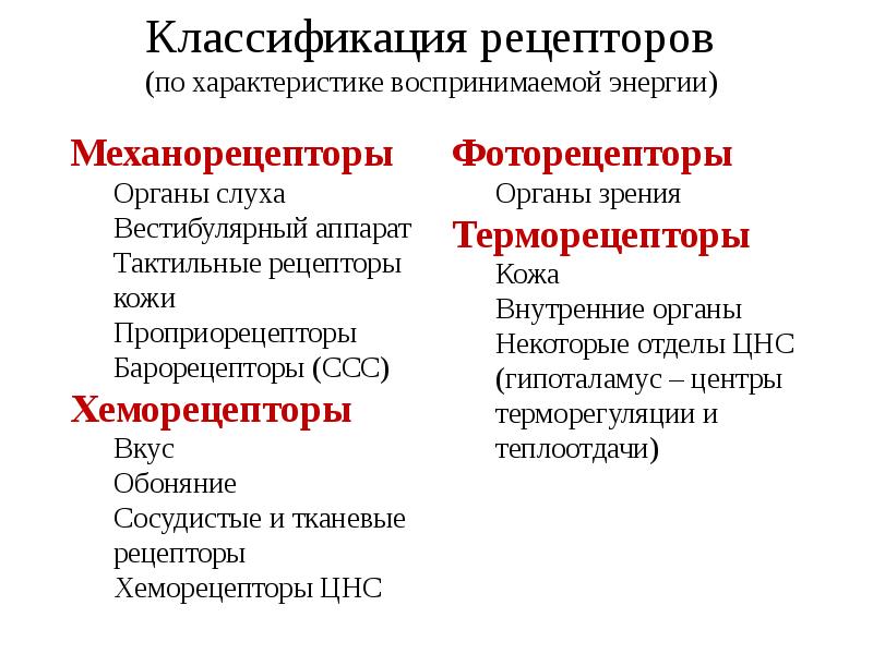 Рецептор нервная система. Классификация рецепторов по рецепторному аппарату. Классификация рецепторов по характеру ощущений. Классификация рецепторов по модальности. Классификация сенсорных рецепторов.