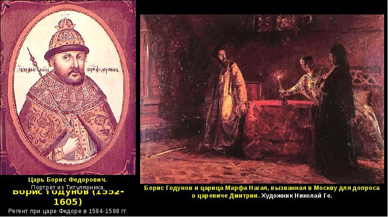 Ожидание царя. 1. 1598-1605 Гг. Борис Годунов. Борис Годунов и царица Марфа. Борис Годунов Регент. Борис Годунов картина портрет.