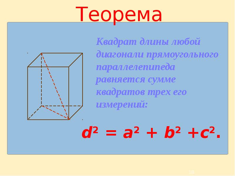 Параллелепипед геометрия презентация 9 класс