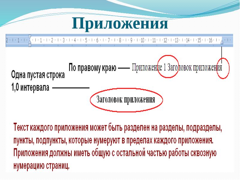 Требования приложений. Элементы текста: Заголовок, приложения, требования к ним.. Оформление приложений в тексте. Заголовок приложения по ГОСТУ. Требования к оформлению заголовка приложения.