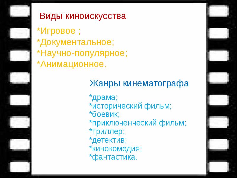 Жанры фильмов презентация