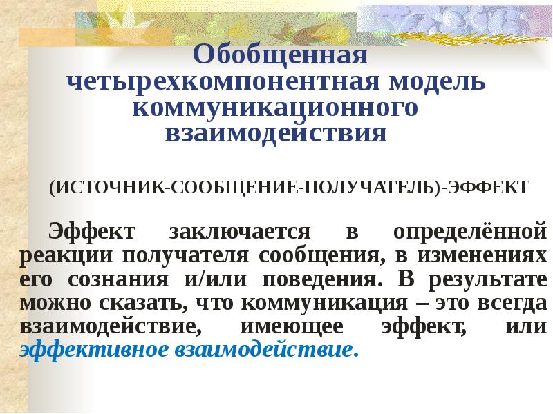 Коммуникация и сотрудничество это. Четырехкомпонентная модель коммуникационного взаимодействия. Коммуникационное взаимодействие. Четырехкомпонентная модель здоровья. Что такое Параметрическая модель коммуникативного поведения.