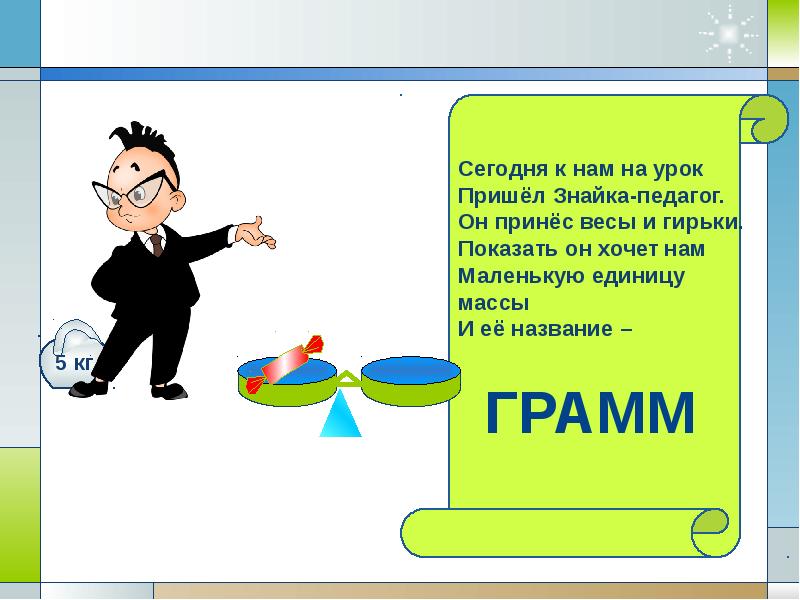 Единицы массы грамм 3 класс школа россии презентация