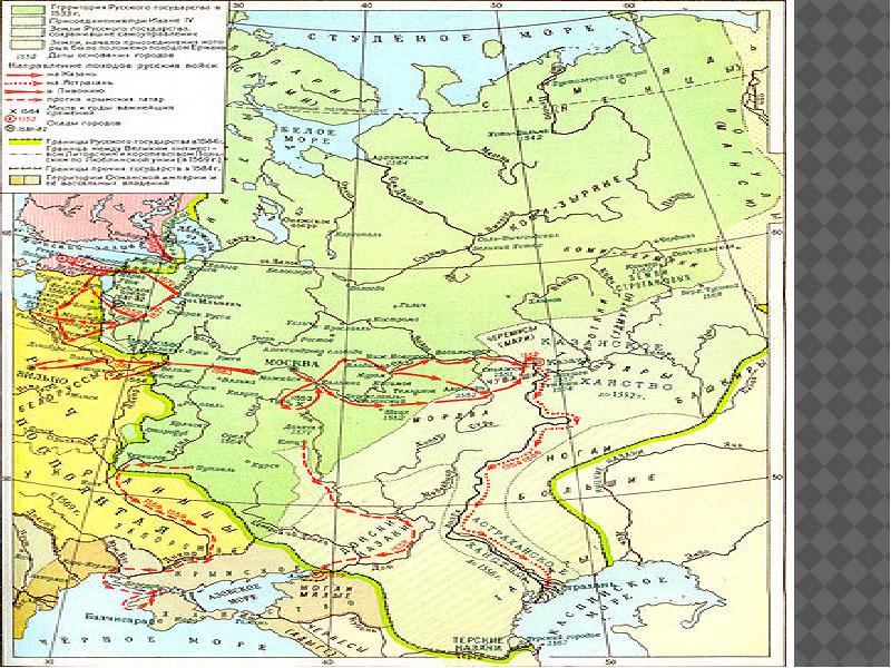Внешняя политика россии во второй половине 16 века презентация