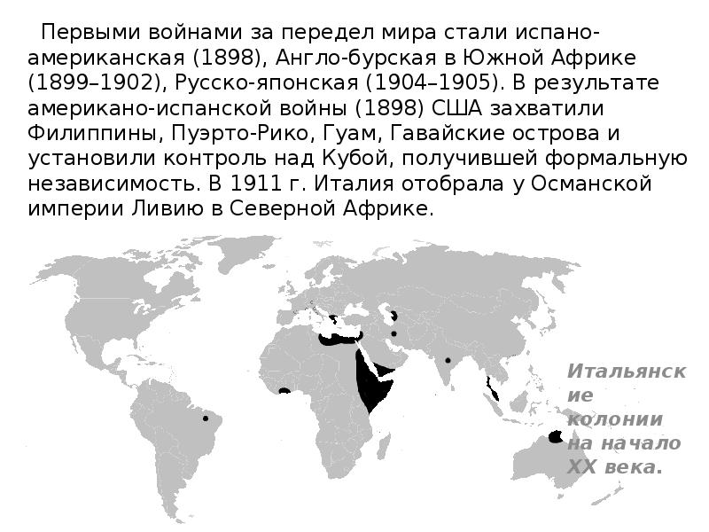 Борьба за колонии