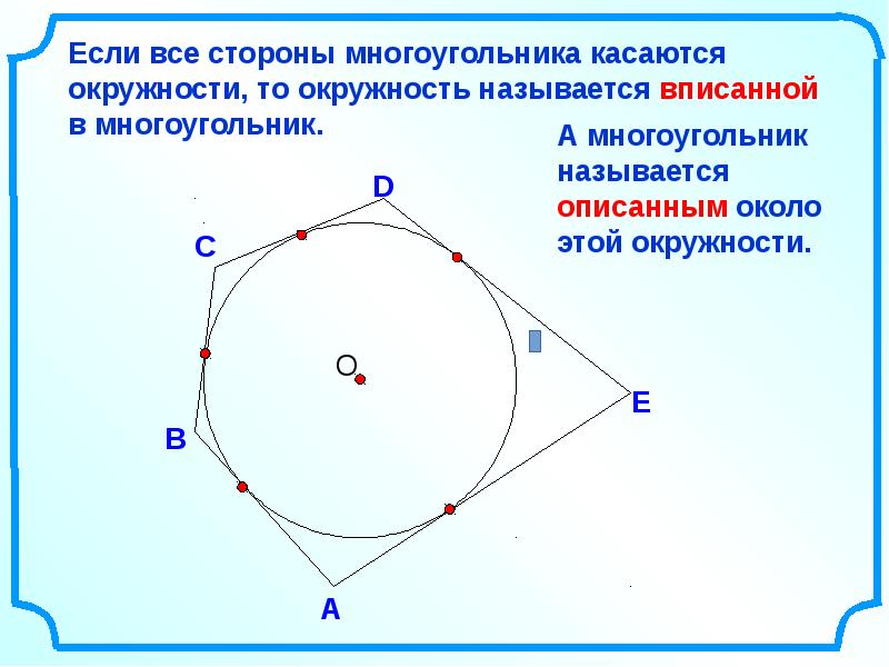 Окружность геометрия 8 класс атанасян презентация