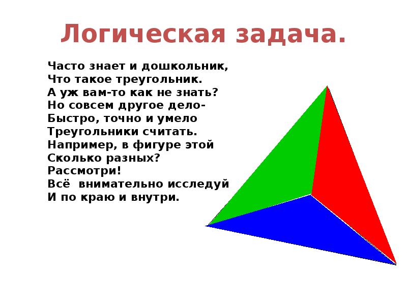 Известно что в геометрической. Треугольник геометрия. Часто знает и дошкольник что такое треугольник. Доклад треугольники геометрия. Быстро сосчитать треугольники.