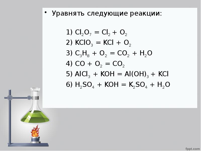 Сумма коэффициентов в уравнении реакции схема которой co o2 co2