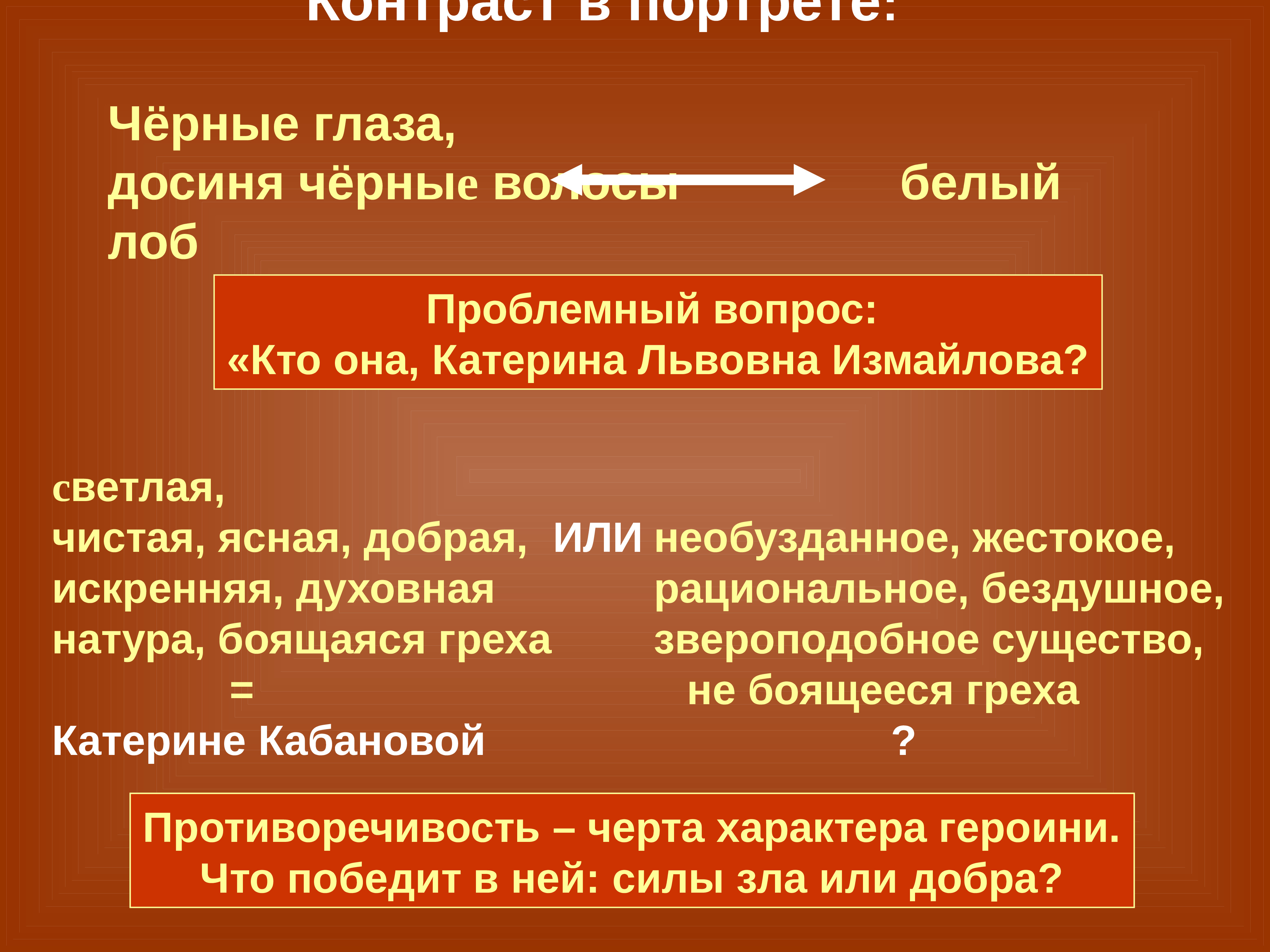 Чем для катерины стала любовь. Образ Катерины Львовны Измайловой таблица. Характеристика Катерины Львовны Измайловой. Литература о Катерине Измайловой. Леди Макбет Мценского уезда анализ Катерины Львовны.