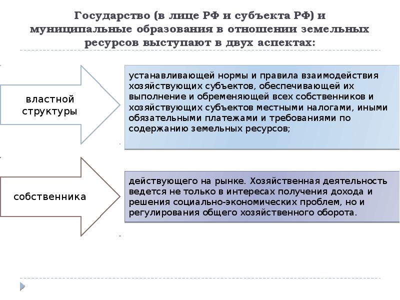 Принципы управления земельными ресурсами схема