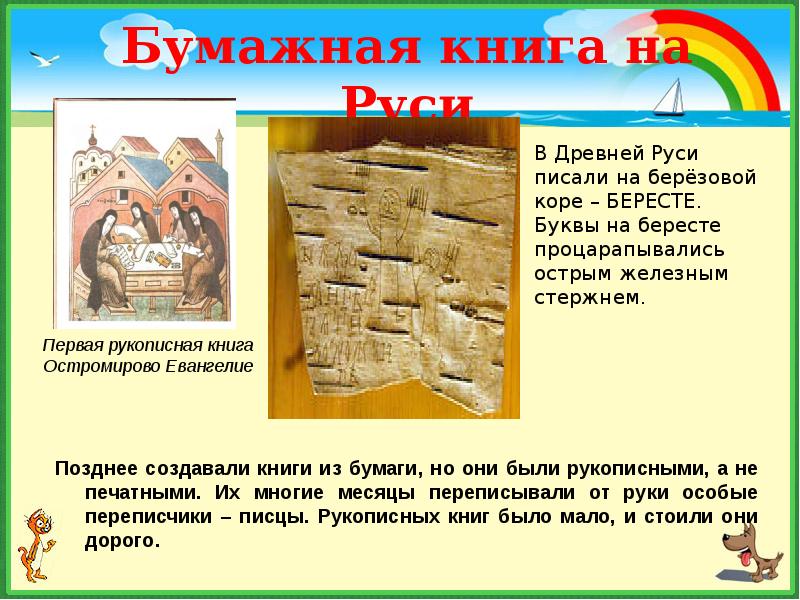 История возникновения книги презентация