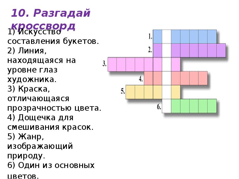 Кроссворд компоненты