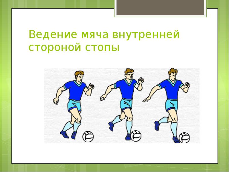 Внутренняя сторона стопы футбол. Ведение футбольного мяча внешней стороной стопы. Ведение мяча внутренней стороной стопы. Ведение мяча в футболе. Техника выполнения ведения мяча в футболе.