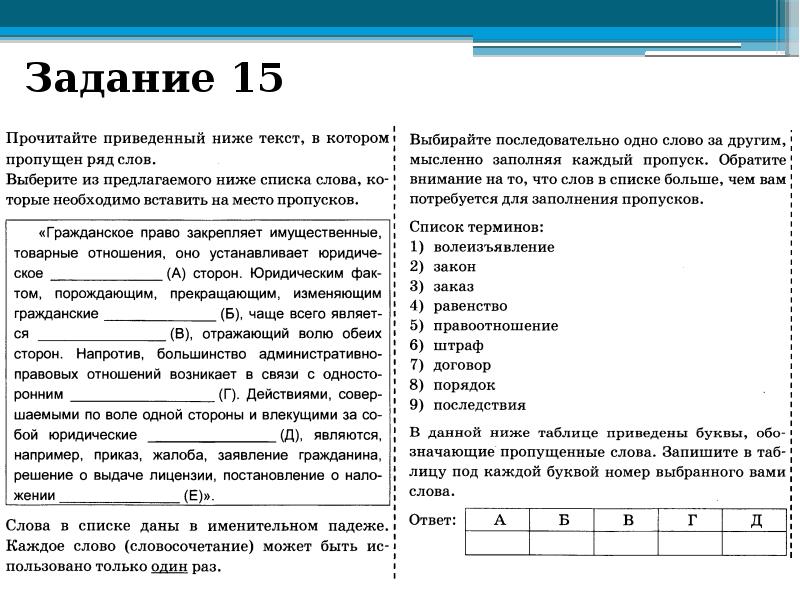 Гражданское право презентация 11 класс егэ