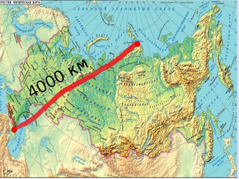 Физическая карта европы и азии