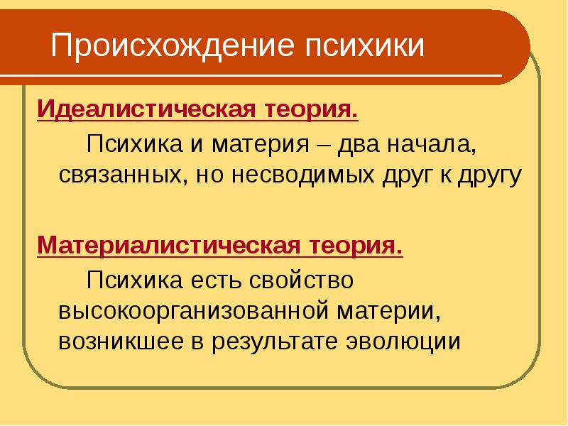 Сознание как свойство высокоорганизованной материи презентация