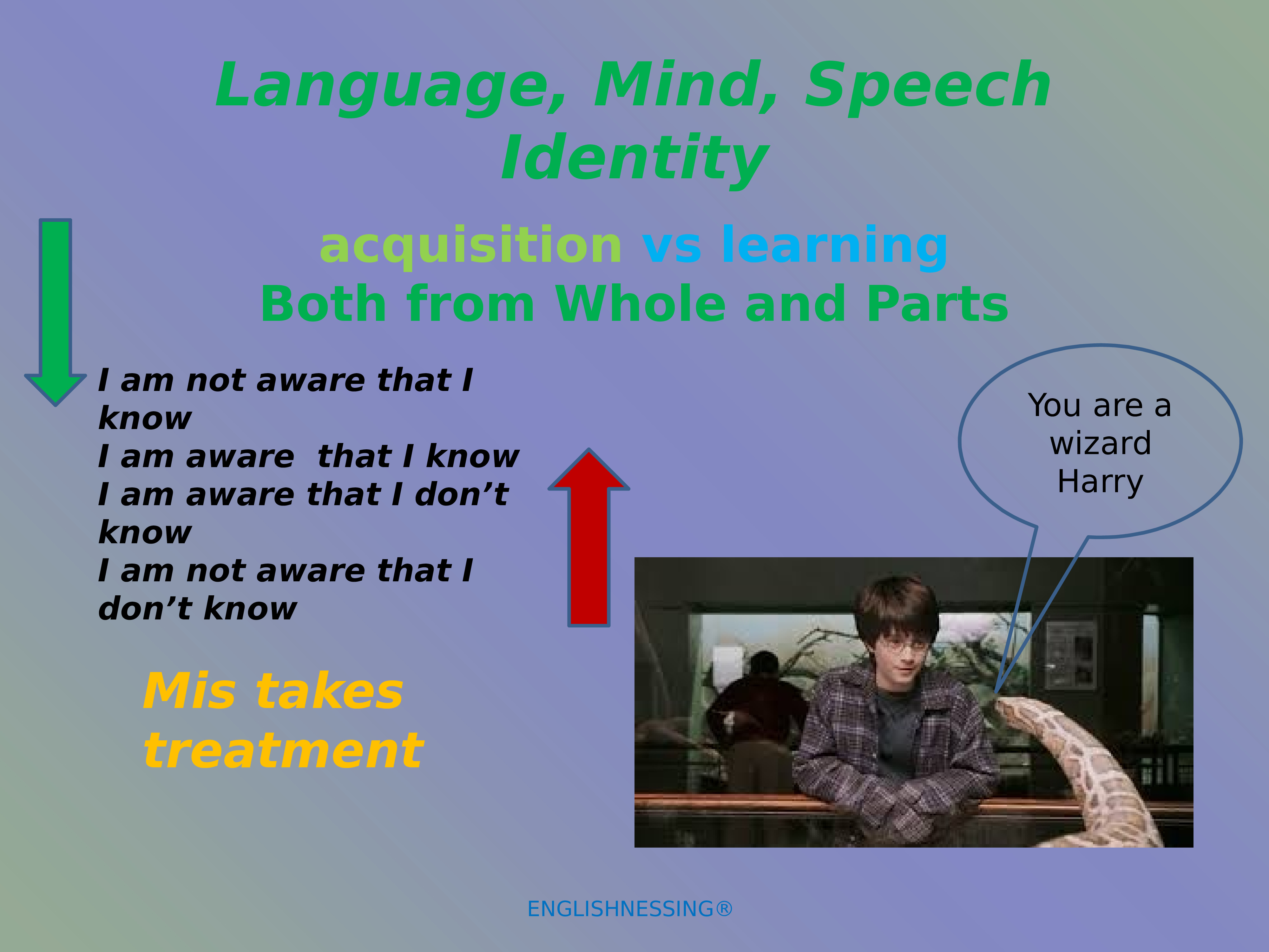 Mind language. Speech Identity. Language and Mind.