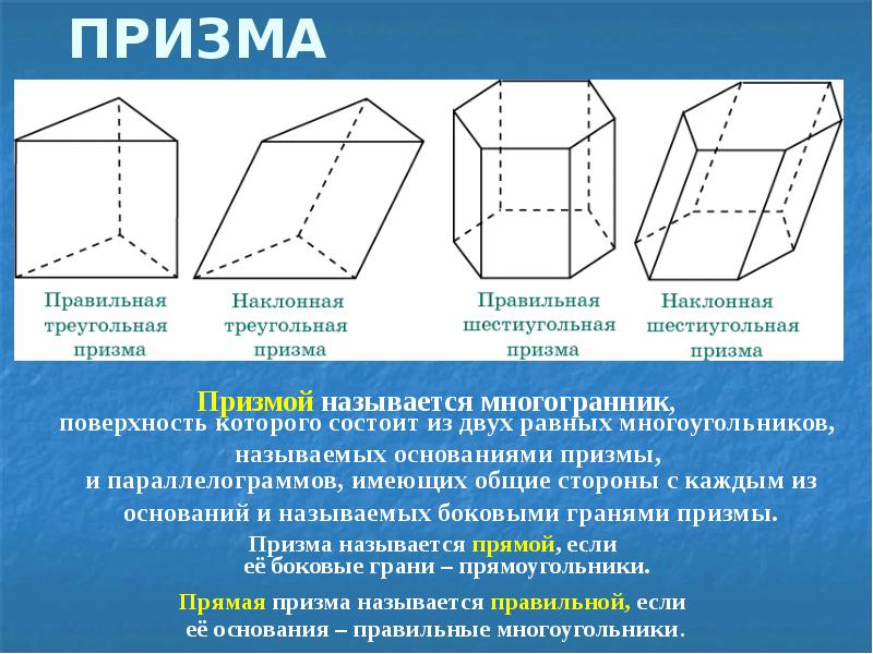 Призма 6 класс презентация