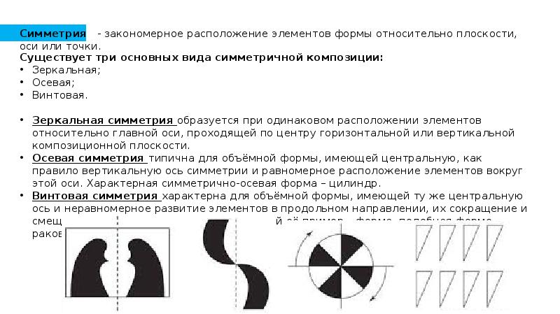 Симметрия и асимметрия в композиции презентация