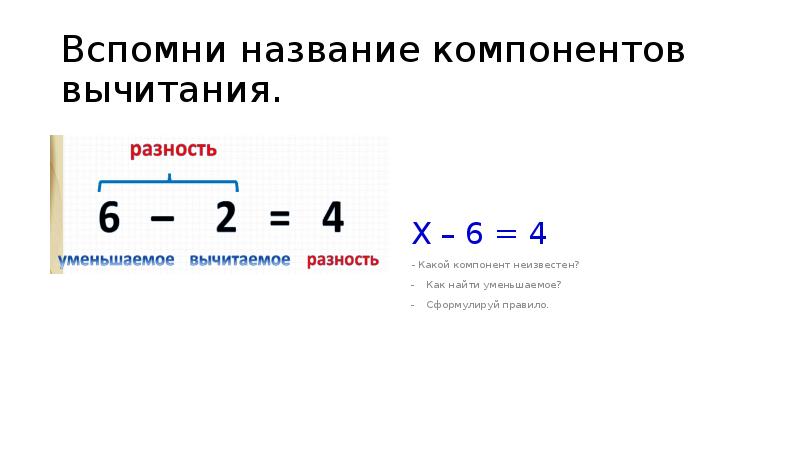 Вычитаемое 2 уменьшаемое 11