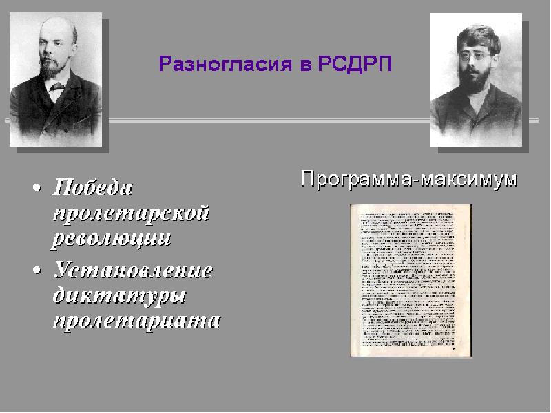 Программа максимум рсдрп предполагала