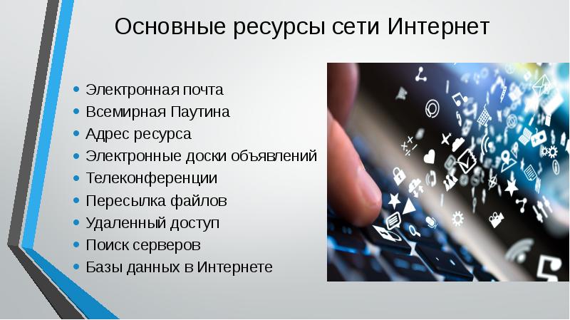 Виды информационных ресурсов презентация