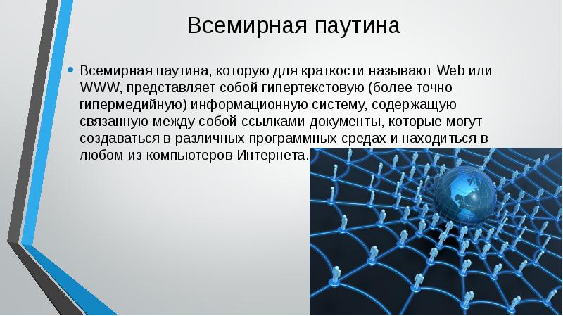 Что такое интернет для презентации