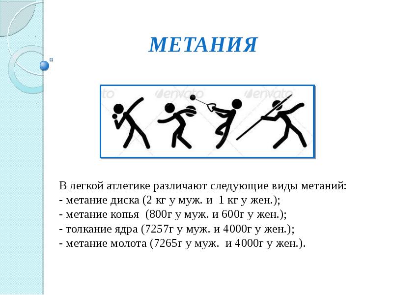 Презентация по теме метание