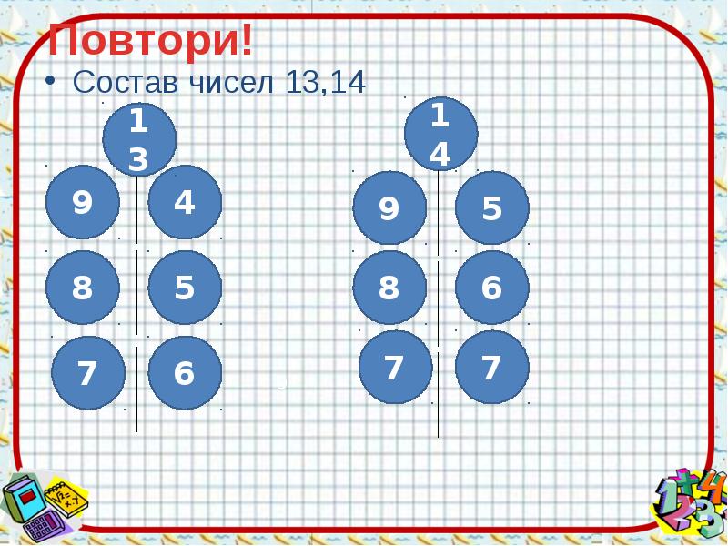 Состав числа 13 картинка