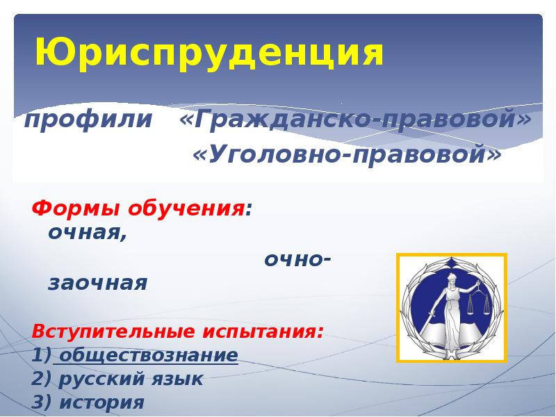 Направления юриспруденции. Профили юриспруденции. Юриспруденция уголовно-правовой профиль. Гражданско-правовой уголовно-правовой профили. Юриспруденция. Гражданско-правовой профил.