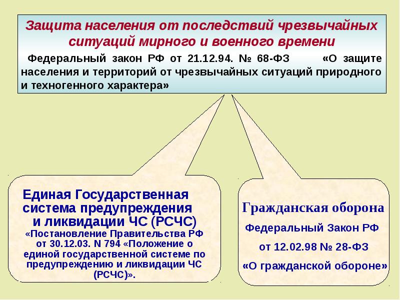 Оборона общее положение