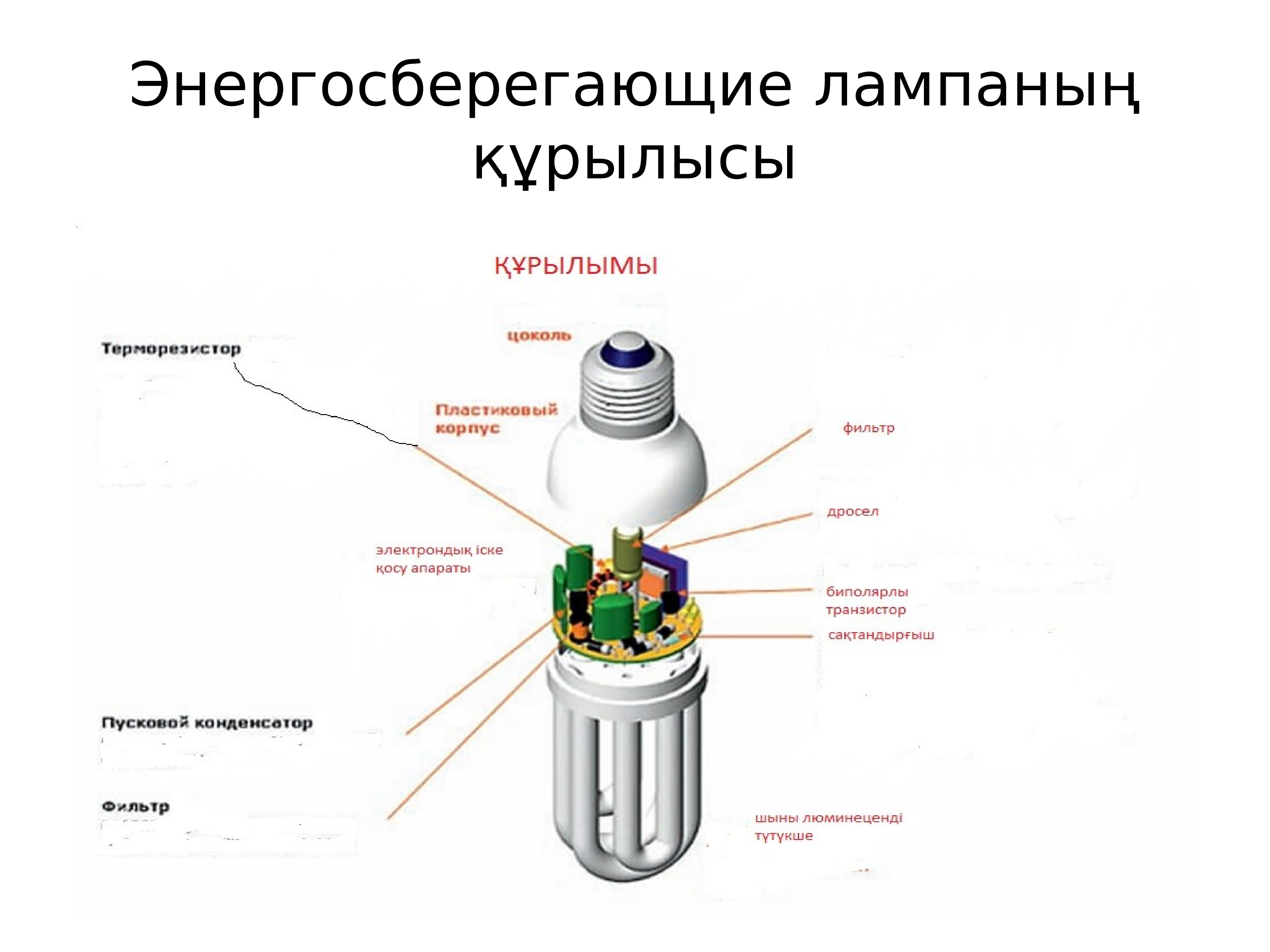 На рисунке изображена упакованная коробка энергосберегающей лампочки