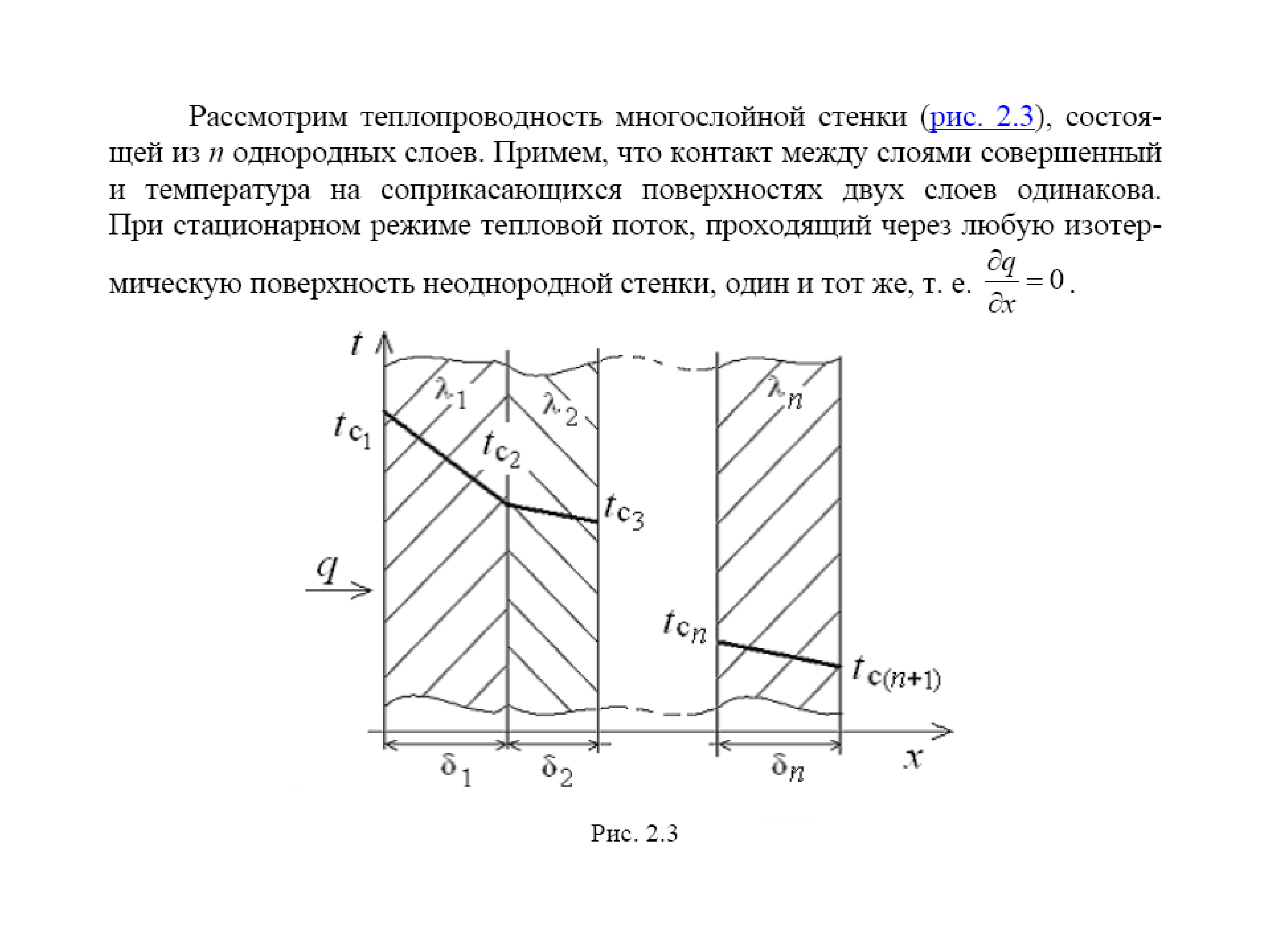 Теплопередача через многослойную стенку. Тепловой поток через многослойную стенку. Тепловой поток, прошедший через многослойную стенку. Нестационарная теплопередача через многослойную стенку.