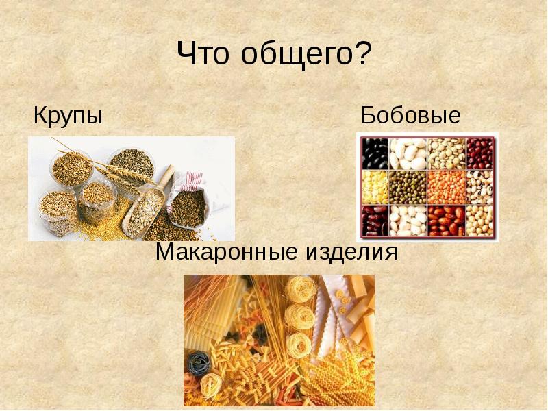 Блюда из круп бобовых и макаронных изделий презентация