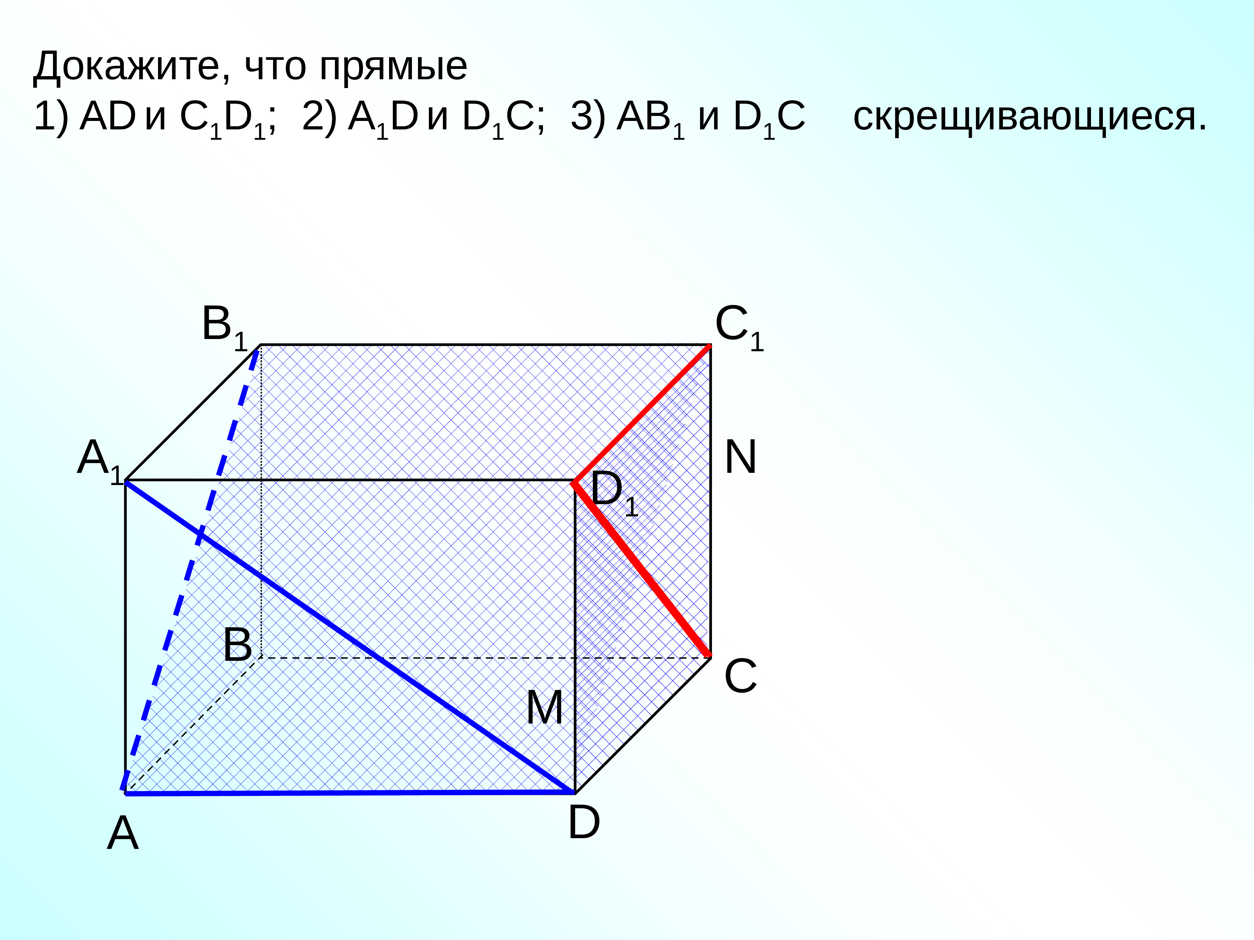 Скрещивающиеся прямые чертеж