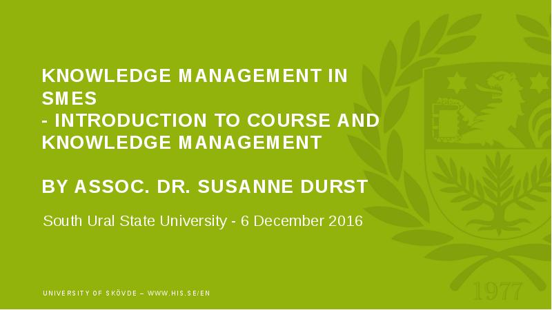 a literature review on knowledge management in smes