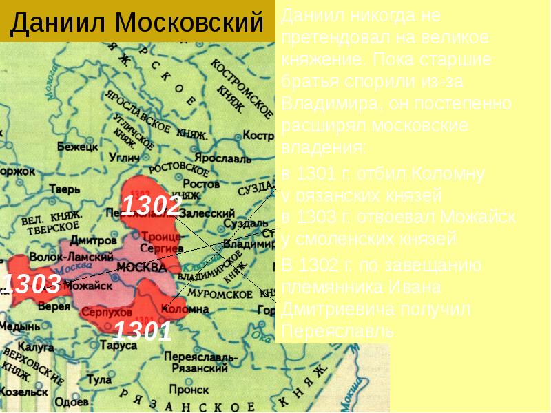 История даниила московского. Возвышение Москвы карта. Сообщение о Данииле Московском.