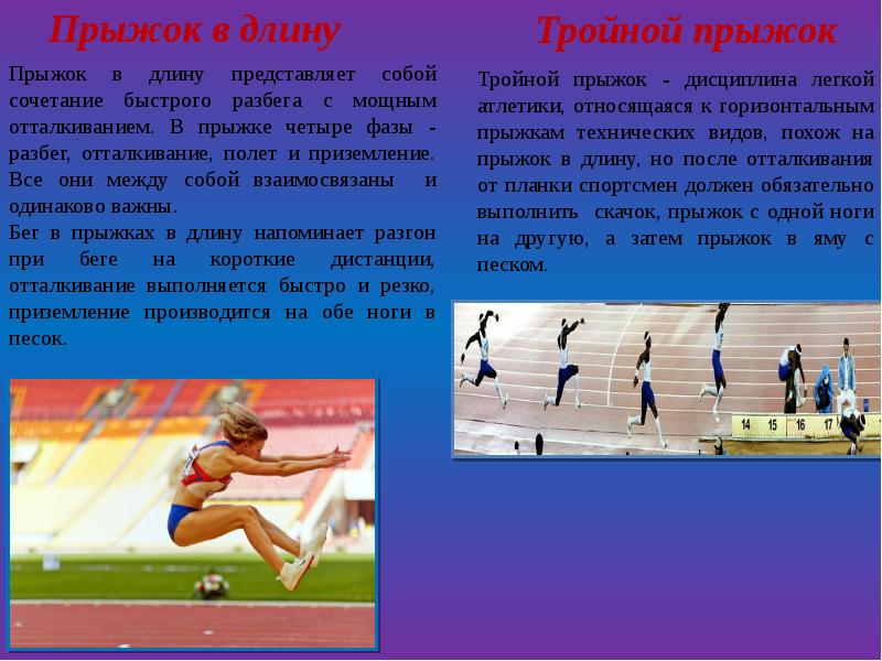 Дисциплина легкой атлетики прыжки